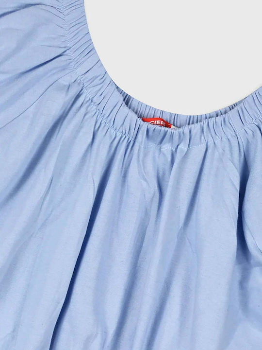 Crop Top pentru copii Cu mânecă scurtă Roșu