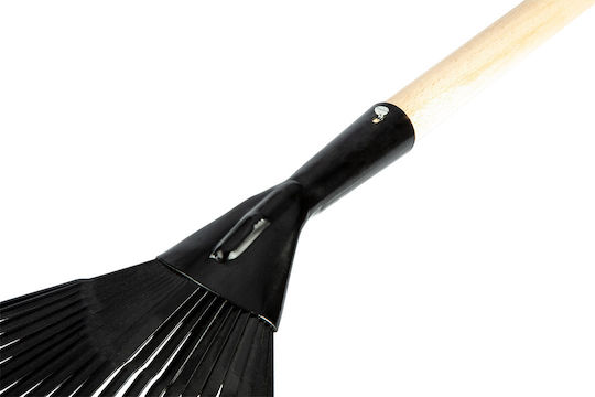 Verto 15G051 Furcă de grădină Greblă pentru gazon cu mâner 21 dinți 440mm