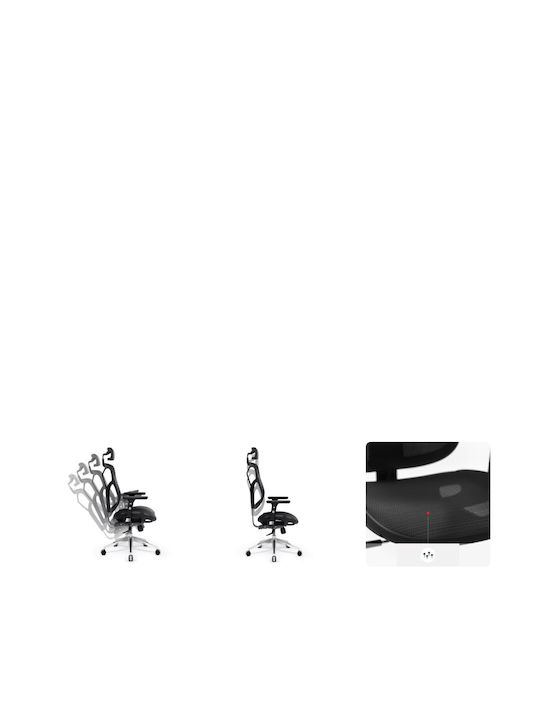 Diablo V-basic Καρέκλα Γραφείου με Ρυθμιζόμενα Μπράτσα Black