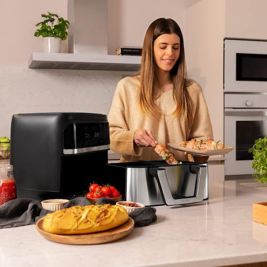 Cecotec Cec-100149 Air Fryer with Double Detachable Bucket 9lt Silver