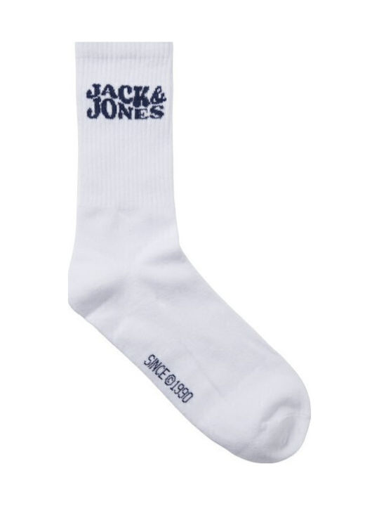 Jack & Jones Αθλητικές Κάλτσες Λευκές 1 Ζεύγος