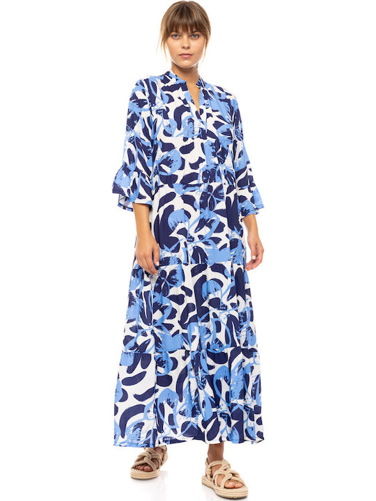 Beachwear Long Abstract Floral Type B572 B572-type Type Beachwear Long Abstract Floral Type B572 B572-type Type