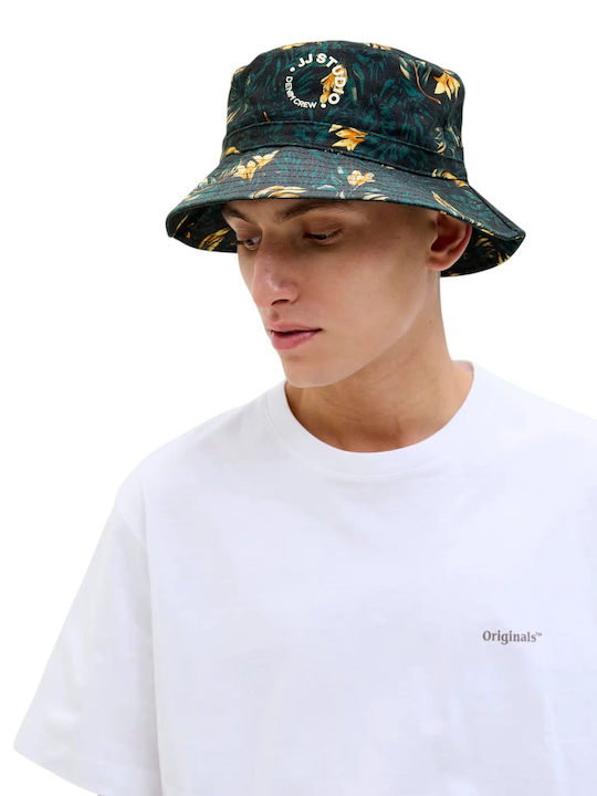 Jack & Jones Υφασμάτινo Ανδρικό Καπέλο Στυλ Bucket Πράσινο