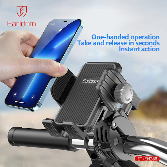 Universal Phone Mount for Bicycles Motorcycles Earldom Et-eh286 Black 17898