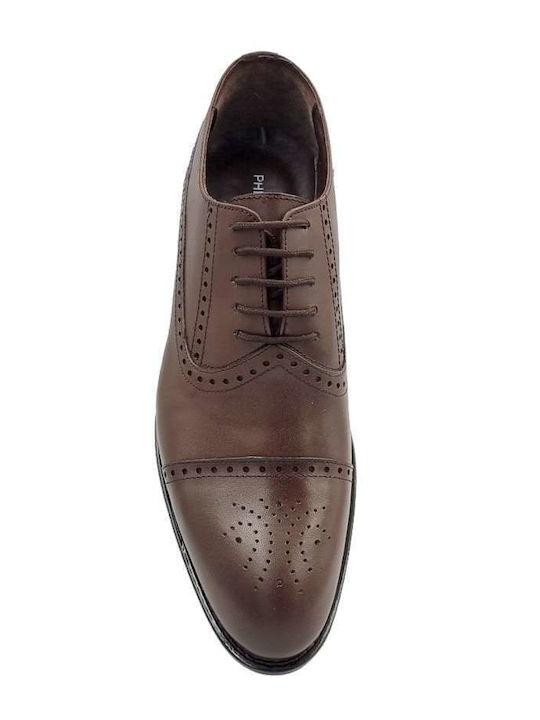 Men's Leather Oxfords Tabac Brown