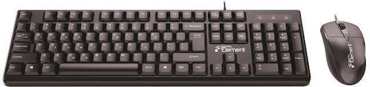Element KB-145UMS Σετ Πληκτρολόγιο & Ποντίκι Ελληνικό