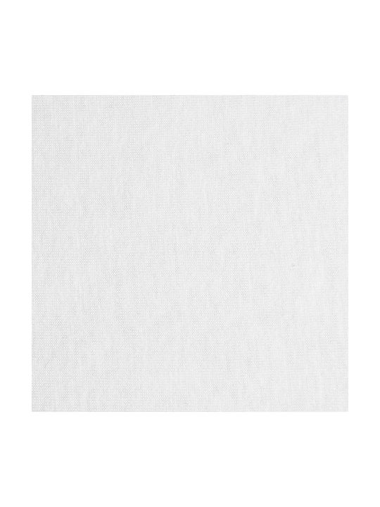 Matex Бебешки Чаршаф За Количка Фланела с ластик Бял 80x160бр