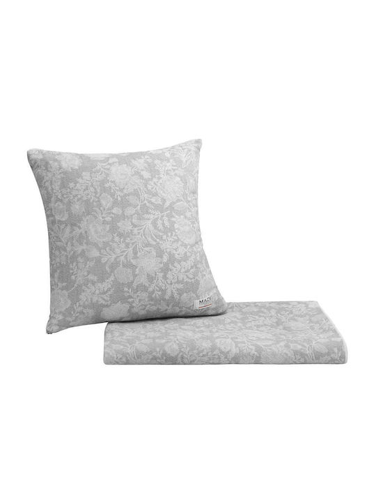 Madi Rosvel Dreisitzer-Sofa Wurf 170x300cm Grau