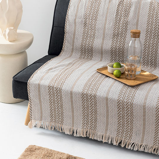 Palamaiki Trim Τριθέσιου Καναπέ Δύο 'Οψεων Π180xΜ300cm Beige