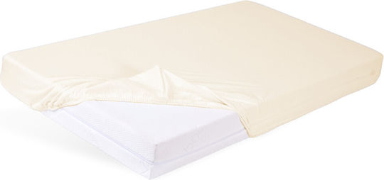 Matex Детски Чаршафи с Ластик Бежов 70x140см