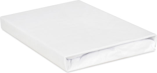 Matex Baby Sheet Crib Flannel Fitted White 58x110cm