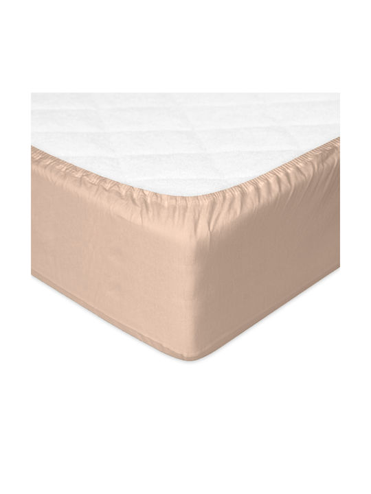Matex Baby Sheet Crib Flannel Fitted Beige 70x140cm