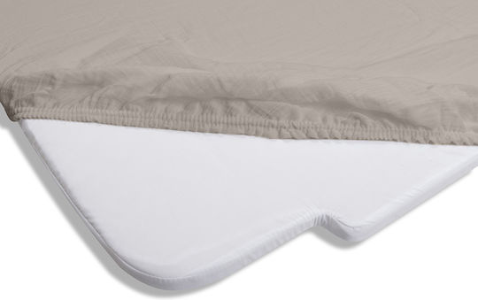 Matex Детски Чаршафи с Ластик Бежов 58x110см