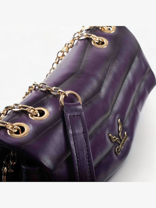De piele Geantă de damă De umăr Violet