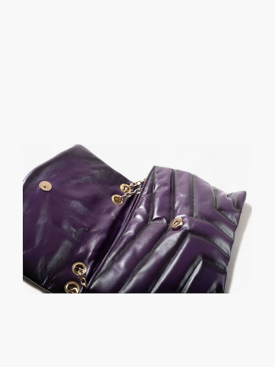 De piele Geantă de damă De umăr Violet