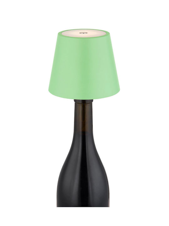 Globo Lighting Table Lamp with Green Shade and Base