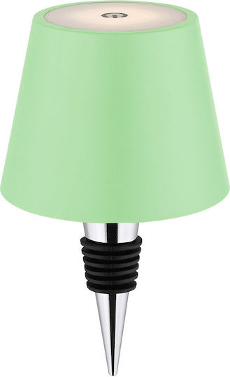 Globo Lighting Metal Table Lamp with Green Shade and Base