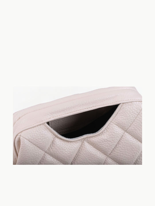 Leder Damentasche Handtasche Ecru