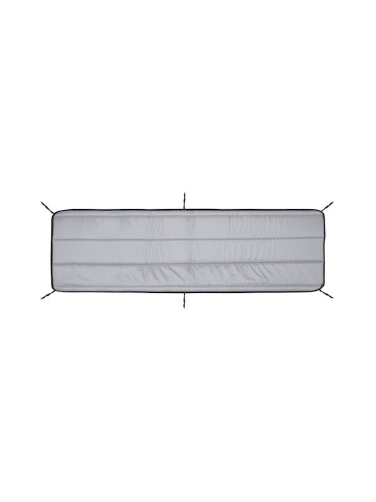 AIO Factory Αδιάβροχο Μαξιλάρι Ξαπλώστρας με Πλάτη Dark Gray 50x165εκ.