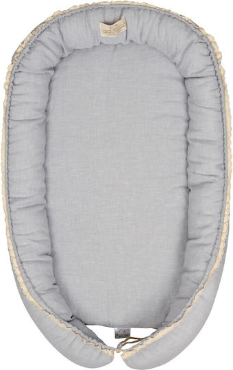 Matex Βρεφικό Μαξιλάρι Φωλιά Natural Linen 55x80εκ.