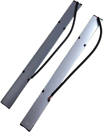 Ορθογώνιο Φως Ημέρας Αυτοκινήτου LED 17cm με Λευκό Φωτισμό 1τμχ