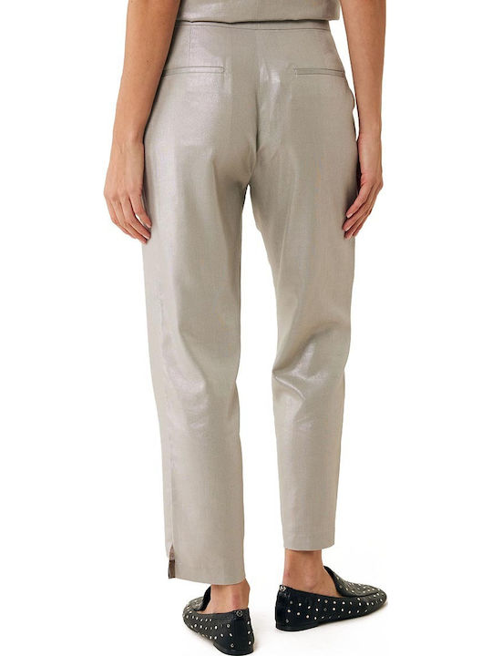 Women's Fabric Trousers Sand