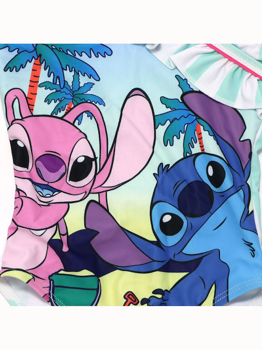 Disney Lilo & Stitch Παιδικό Μαγιό Ολόσωμο Turquoise, Βεραμάν