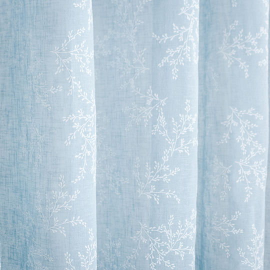 My Home Luxury Curtain With Light Blue Grommets 280x270cm