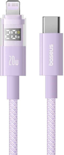 Baseus Data USB-C to Lightning Cable 20W Μωβ 1m P10382703511-00