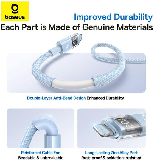 Baseus Data USB-C to Lightning Cable 20W Blue 2m (P10382703311-01)
