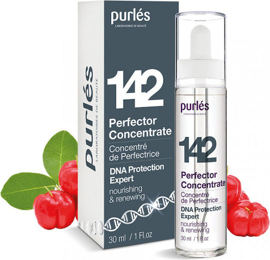 Purlés Serum de Concentrare 142 Perfector pentru Fata cu Vitamina C și Vitamina E pentru Strălucire și Revitalizare 30ml