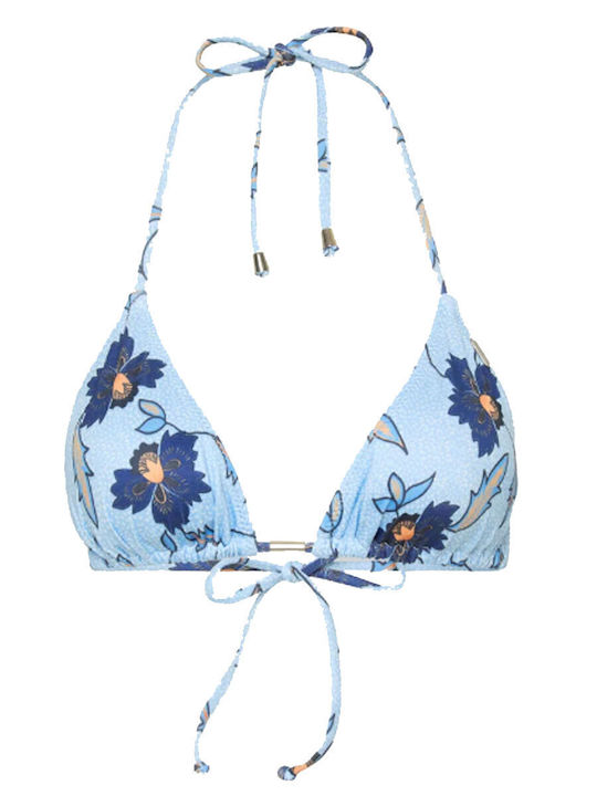 Fkl Flower Bikini Triangle Floral Sky Blue