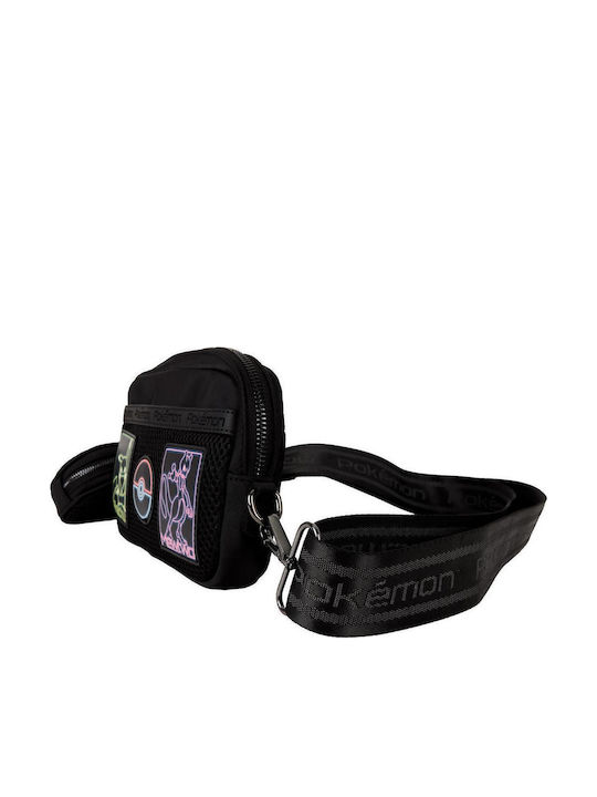 Loungefly Kinder Tasche Hüfttasche Schwarz 25x15cm Umhängetasche Taschen Pokémon Offiziell lizenzierte Umhängetasche