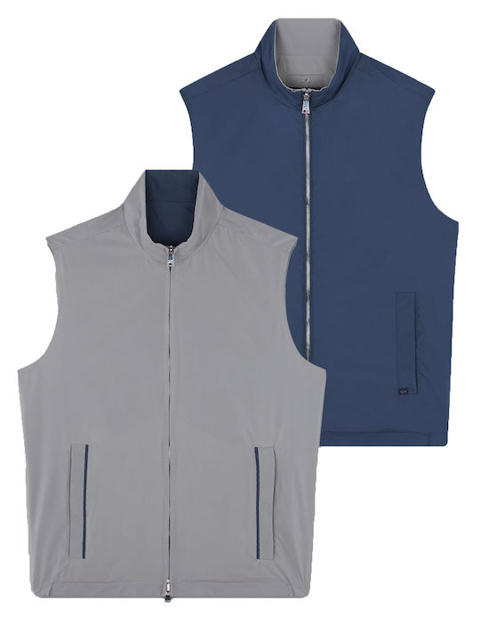 Typhoon Αμάνικο Μπουφάν Διπλής Όψης Grey, Dark Denim