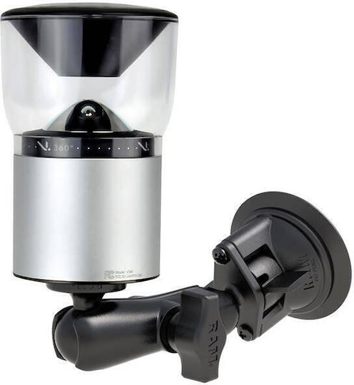 RAM Mount Twist-Lock Suction Suport Auto pentru Telefon Neagră