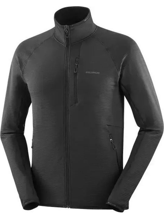 Herren Fleecejacke Deep Black