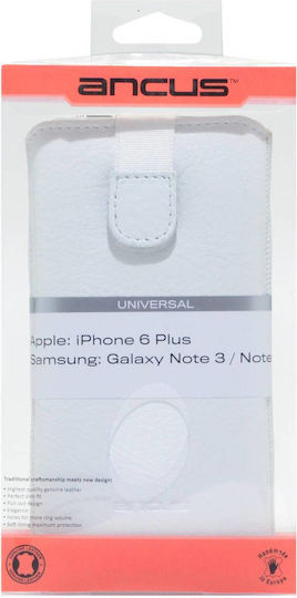 Ancus Back Cover Piele Alb (iPhone 8/7)