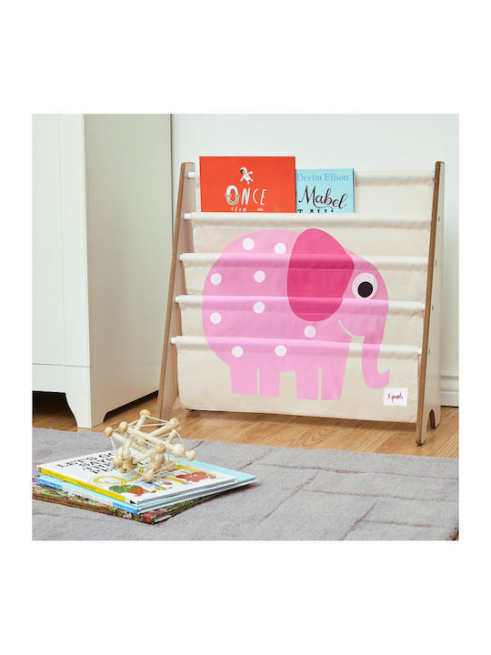 Kids Wooden Bookcase Gray 62.23x25.4x60.96cm