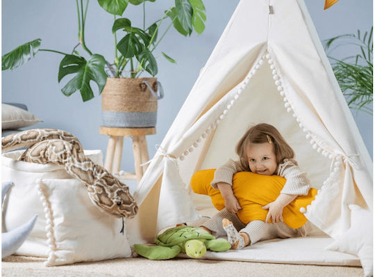 Eli Neli Kinder-Spielzelt Indisch Set Kissen Beiges