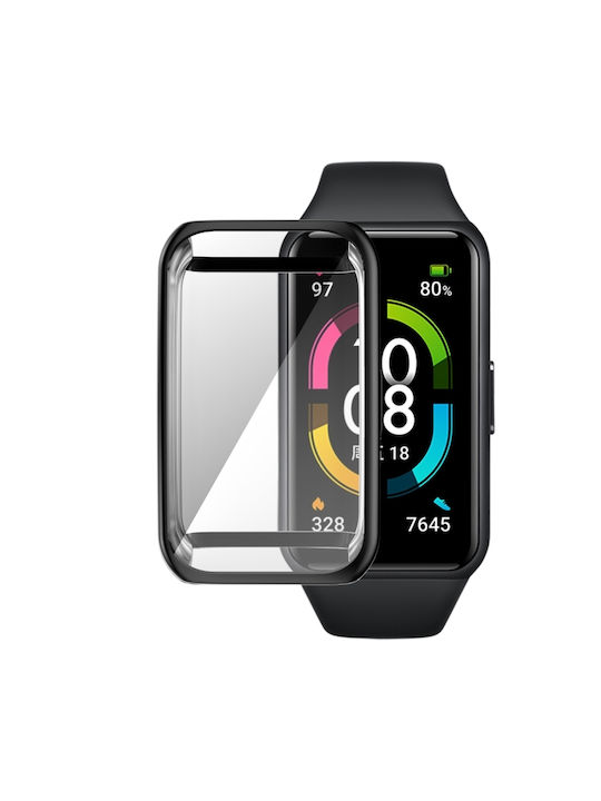 Cover Silicone Case in Black color for Honor Band 6