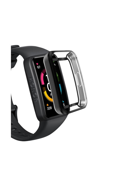 Cover Silicone Case in Black color for Honor Band 6