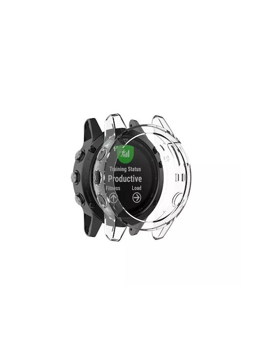 Best Accessories Silicone Case In Transparent Color Garmin Fenix 6x 6x Pro 6x Solar Best Accessories Silicone Case In Transparent Color Garmin Fenix 6x 6x Pro 6x Solar