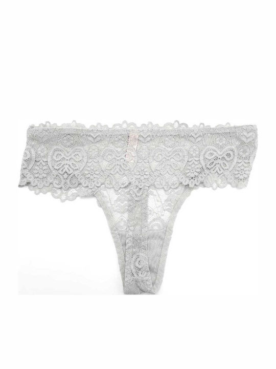 Damen Zeichenfolge mit Spitze Gray