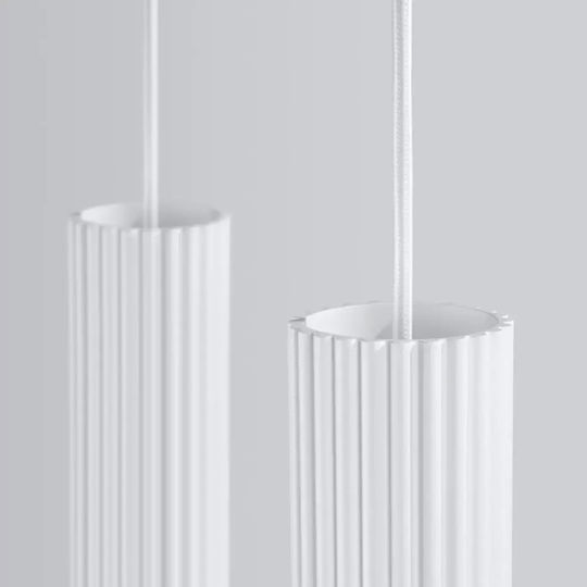 Sollux Karbon 2 Lustră Alb cu Dulie GU10 30x6.5x90cm.