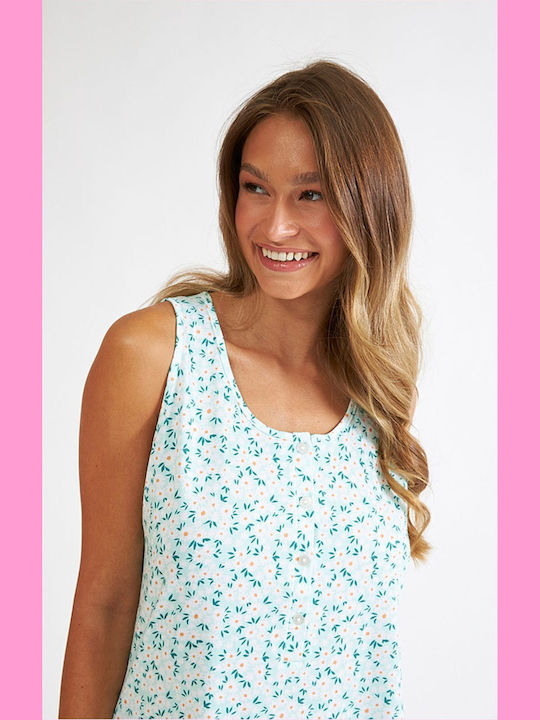 Harmony Summer Women's Nightdress Turquoise Harmony Summer Women's Nightdress Turquoise