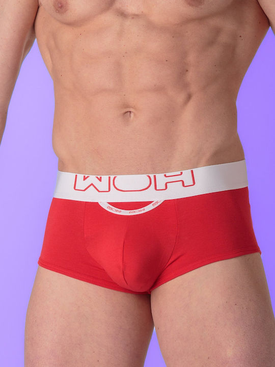 Men's Boxer Red with Patterns