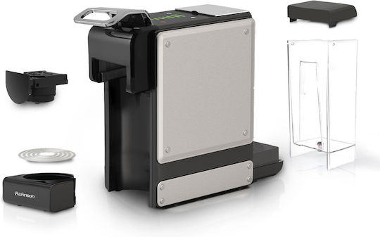 Rohnson Multifunktionale Multicapsule 3 in 1 Automatische Espressomaschine 1450W Druck 19bar Gray