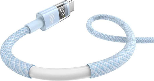 Baseus Редовна USB 2.0 Кабел USB-C мъжки - USB-A мъжки 100W Син 1м (P10382701311-00)