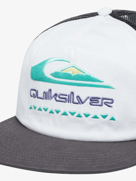 Quiksilver Men's Oasis Trucker Cap Snow White Aqyha05374-wbk0