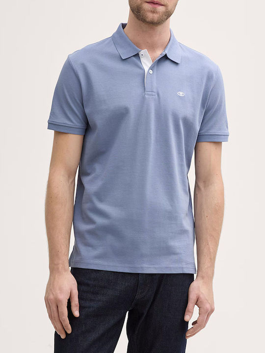 Basic Polo Μπλούζα Κοντομάνικη Steel Blue